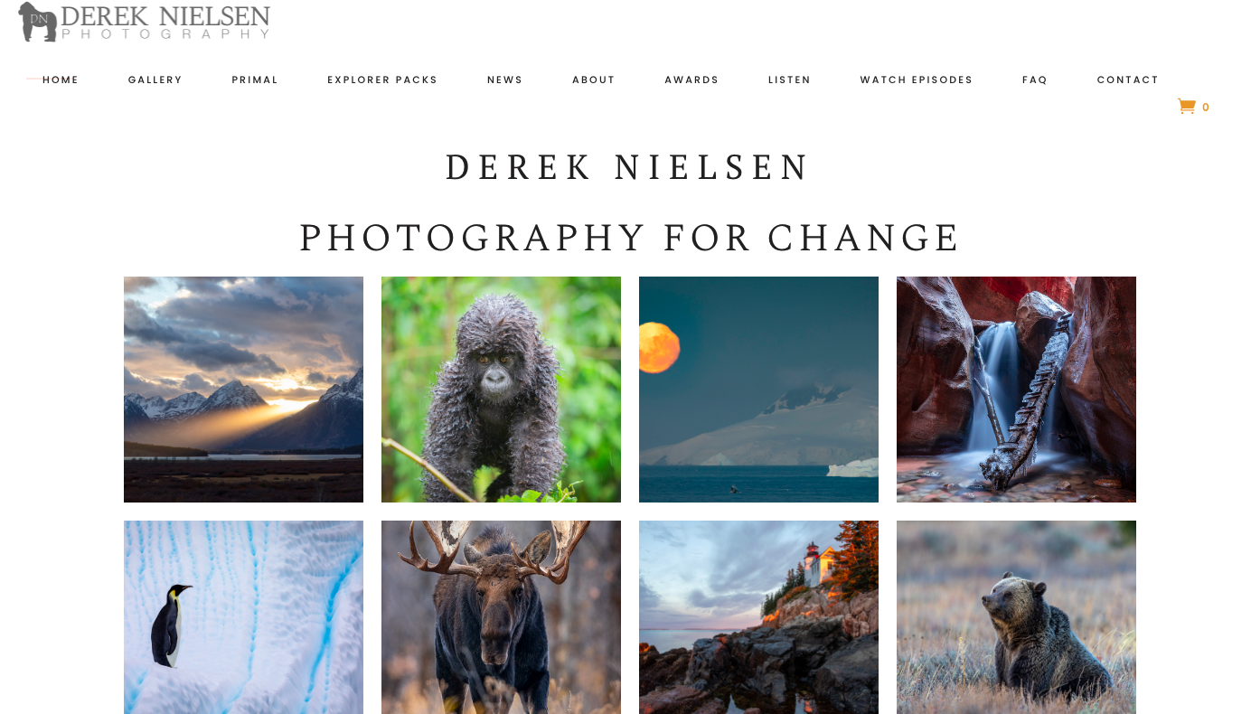 Derek homepage screenshot